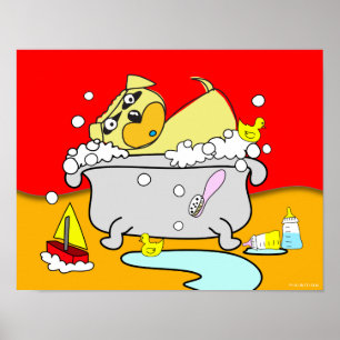 Bathtub Puppy Poster 18
