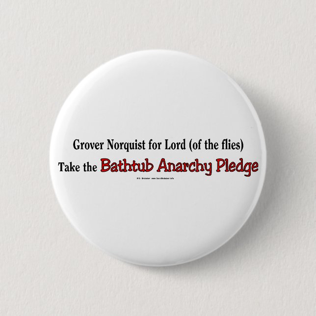 BathtubAnarchyPledge 6 Cm Round Badge (Front)