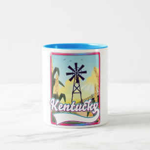 Bathurst Island Canada Travel map Two-Tone Coffee Mug
