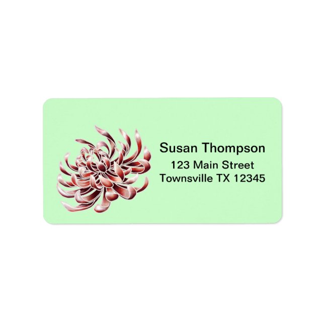 Batik Chrysanthemum Label (Front)