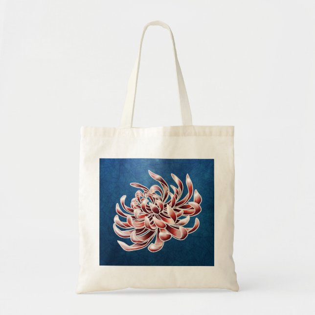 Batik Chrysanthemum Tote Bag (Front)