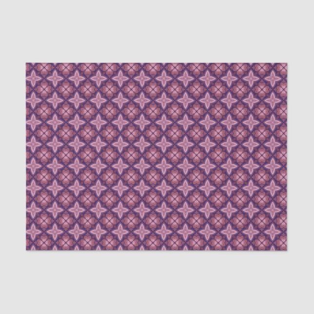 Batik Geometric Pattern - Editable BG Colour Tissue Paper (Front)
