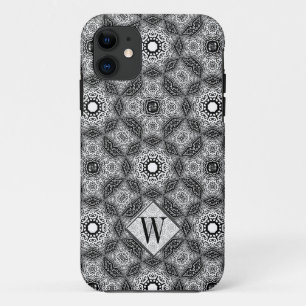 Batik Geometrica Monogram Custom Name Phone Case