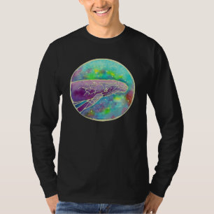 Batik Humpback Whale Art T-Shirt