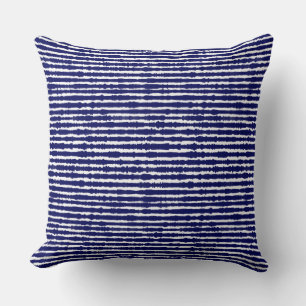 Batik Indigo Style stripes Cushion