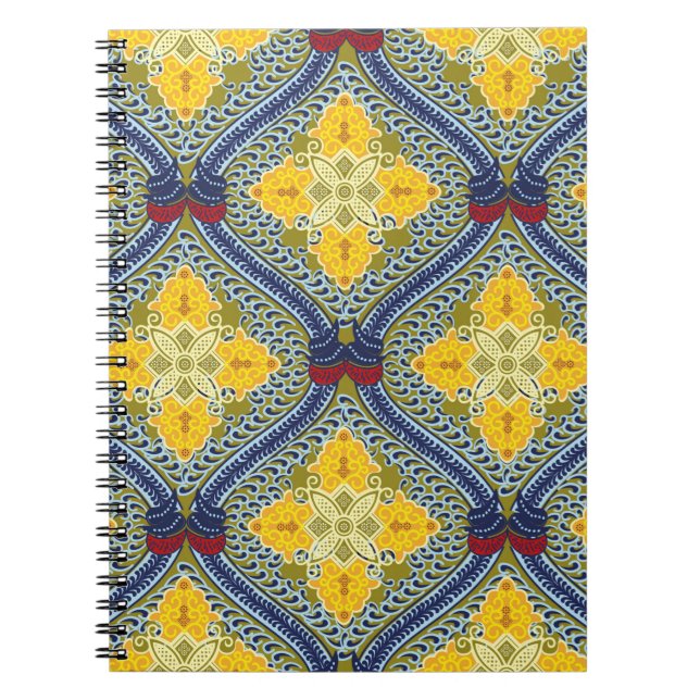 Batik Indonesian: is a technique of wax-resist dye Notebook (Front)