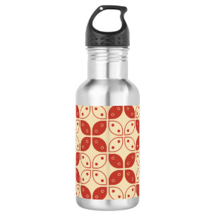 Batik Kawung, Indonesian Pattern, Javanese, Ethnic 532 Ml Water Bottle