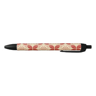 Batik Kawung, Indonesian Pattern, Javanese, Ethnic Black Ink Pen