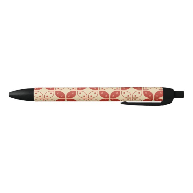 Batik Kawung, Indonesian Pattern, Javanese, Ethnic Black Ink Pen (Bottom)