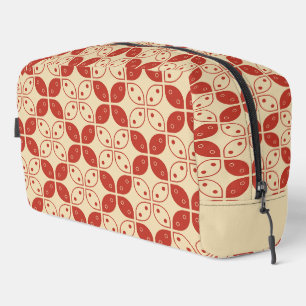 Batik Kawung, Indonesian Pattern, Javanese, Ethnic Dopp Kit