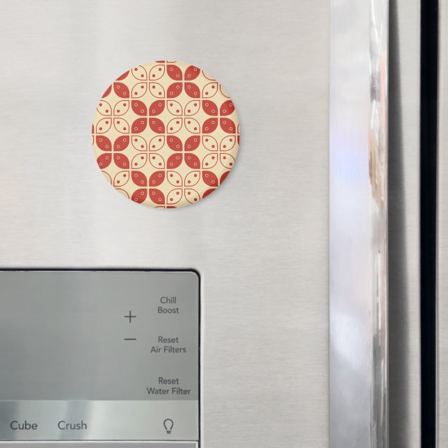 Batik Kawung, Indonesian Pattern, Javanese, Ethnic Magnet (In Situ (Fridge))