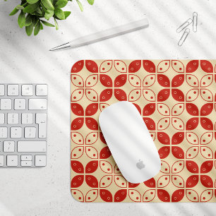Batik Kawung, Indonesian Pattern, Javanese, Ethnic Mouse Pad