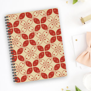 Batik Kawung, Indonesian Pattern, Javanese, Ethnic Notebook