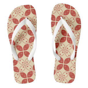 Batik Kawung, Indonesian Pattern, Javanese, Ethnic Thongs