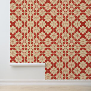 Batik Kawung, Indonesian Pattern, Javanese, Ethnic Wallpaper