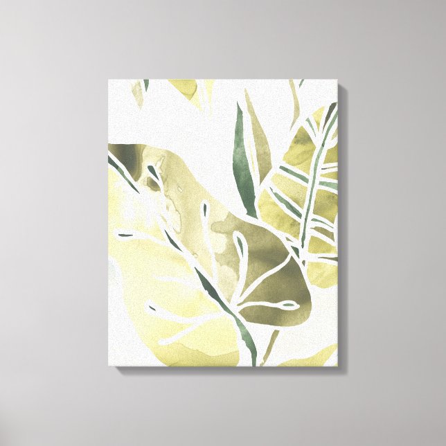 Batik Leaves Canvas Print (Front)