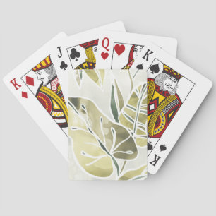 Batik Leaves Playing Cards
