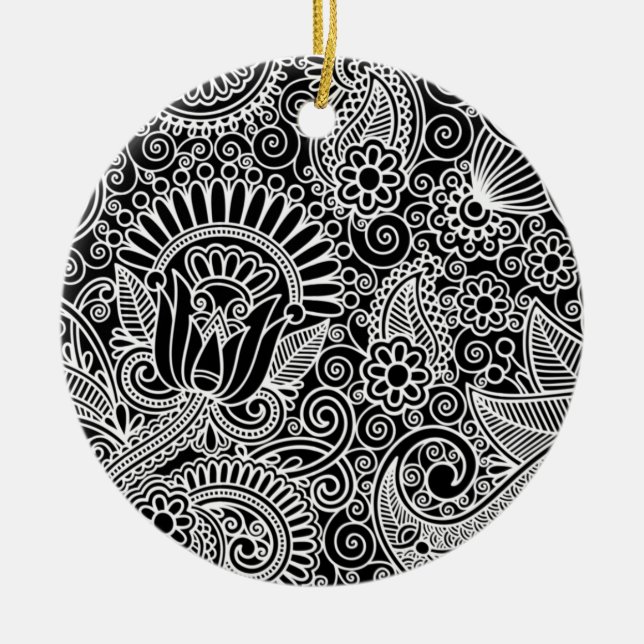 Batik Motif Ceramic Ornament (Front)