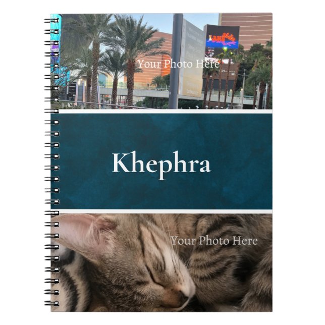 Batik Name and Photo Collage Notebook (Front)