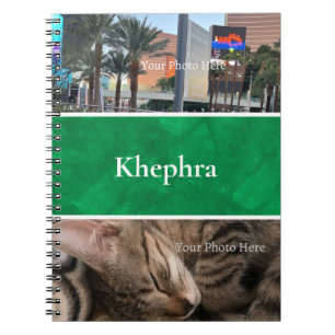 Batik Name and Photo Collage Notebook