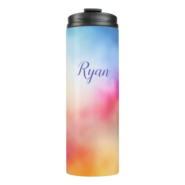Batik Pattern colorful Thermal Tumbler (Front)