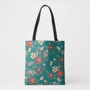 Batik patterned tote bag