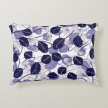 Batik Purple Leaves and Vines Illustration Pattern