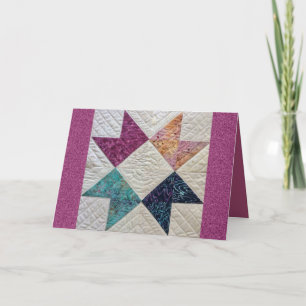 Batik Quilt Greeting Card