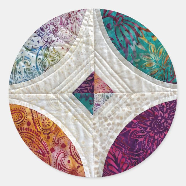 Batik Quilt Sticker (Front)