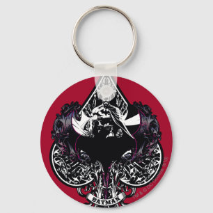 Batman Ace of Spaces Gothic Crest Key Ring