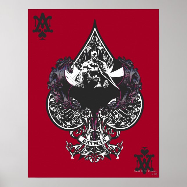 Batman Ace of Spaces Gothic Crest Poster (Front)
