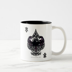 Batman Ace of Spaces Gothic Crest Two-Tone Coffee Mug