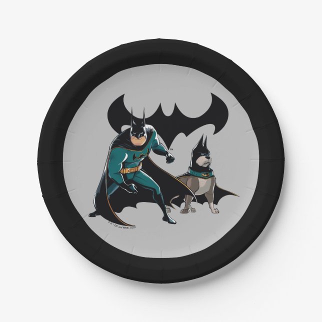 Batman & Ace Paper Plate (Front)