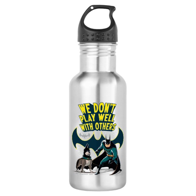 Batman & Ace - We Don't Play Well With Others 532 Ml Water Bottle (Front)
