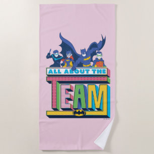 Batman   All About The Team Beach Towel