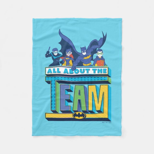 Batman | All About The Team Fleece Blanket (Front)