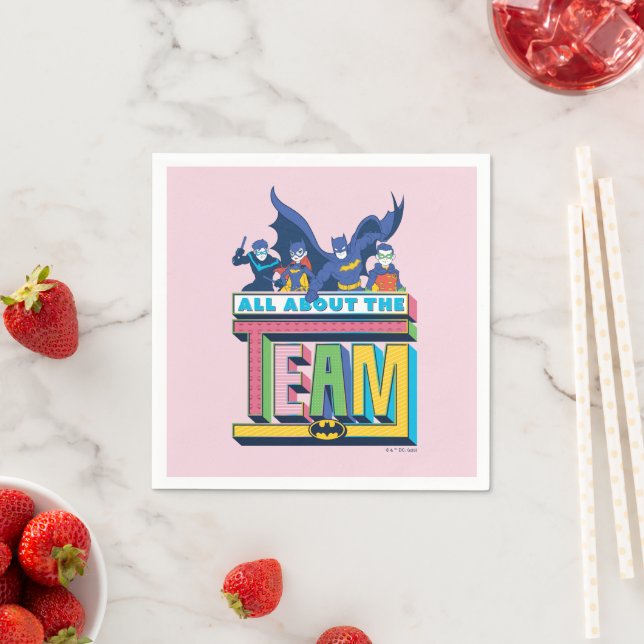 Batman | All About The Team Napkin (Insitu)