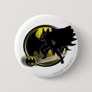 Batman and Circle Logo 6 Cm Round Badge