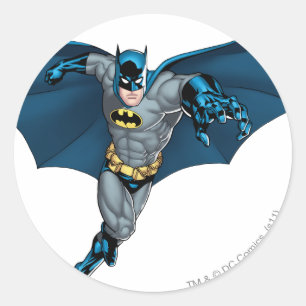 Batman and Joker with Cards Classic Round Sticker