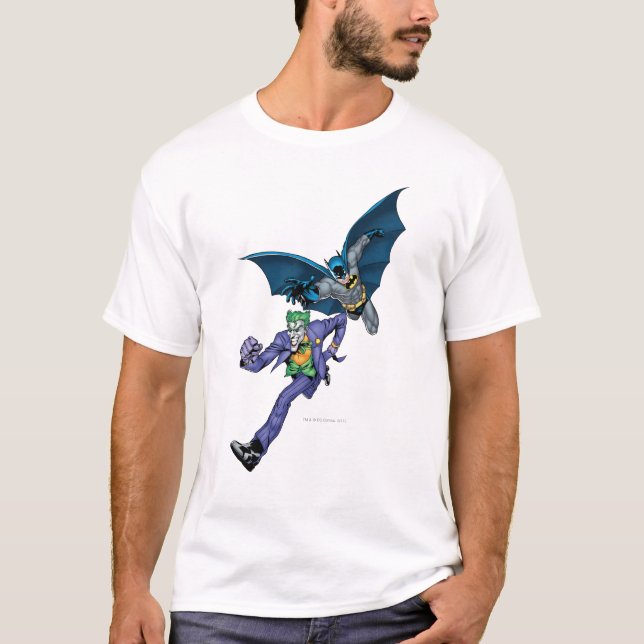 Batman and Joker with gun T-Shirt (Front)
