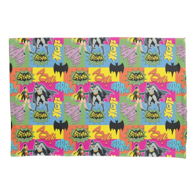 Batman and Robin | Action Handshake Pattern Pillowcase (Front)