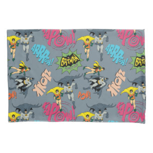 Batman And Robin Action Pattern Pillowcase