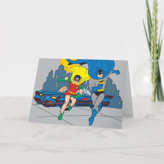 Batman And Robin Running Card (Front)
