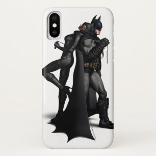 Batman Arkham City Batman and Catwoman iPhone X Case