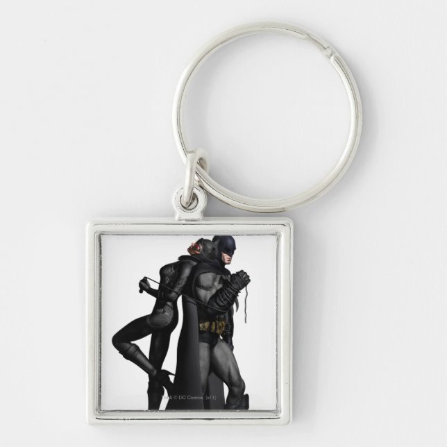 Batman Arkham City | Batman and Catwoman Key Ring (Front)