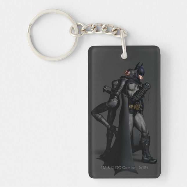 Batman Arkham City | Batman and Catwoman Key Ring (Front)