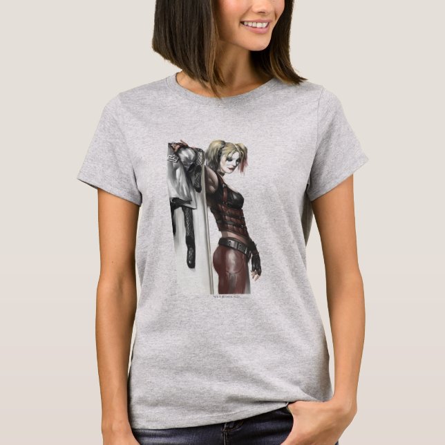 Batman Arkham City | Harley Quinn Illustration T-Shirt (Front)