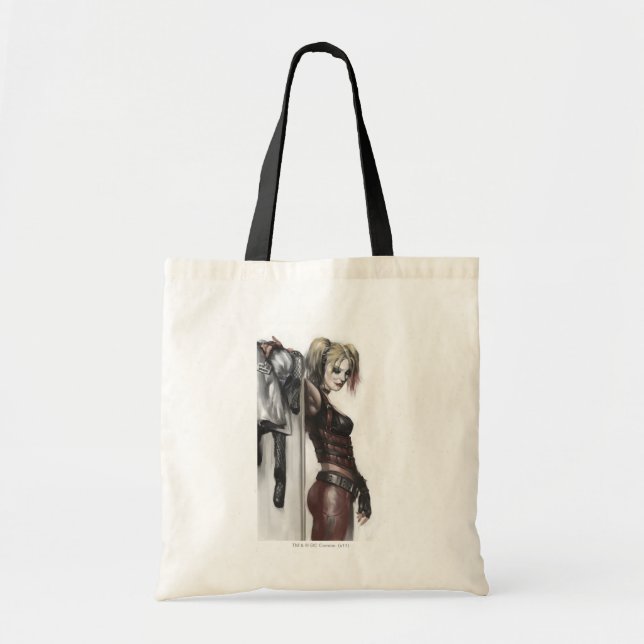 Batman Arkham City | Harley Quinn Illustration Tote Bag (Front)