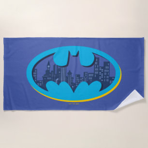 Batman Arkham City Symbol Beach Towel