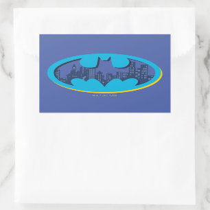 Batman   Arkham City Symbol Rectangular Sticker